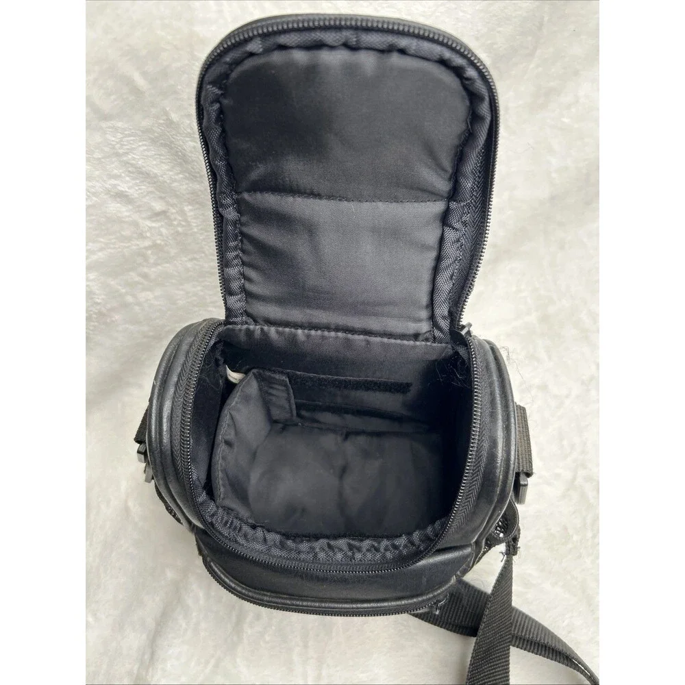 VIDPRO Black Camera Bag Case with Shoulder Strap Pockets for Organizing